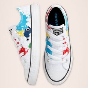 Converse geography prints & airplane low tops sz 3